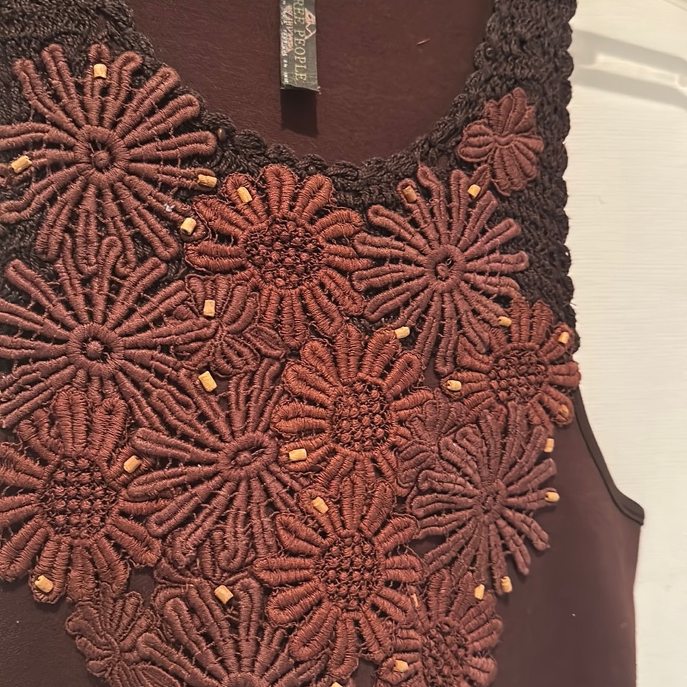 Free People floral dress bohemian / Anthropologie